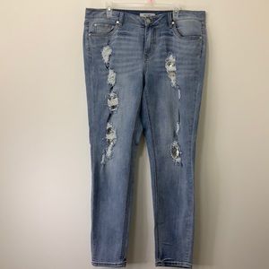 Refuge Sequins Ripped Jeans
